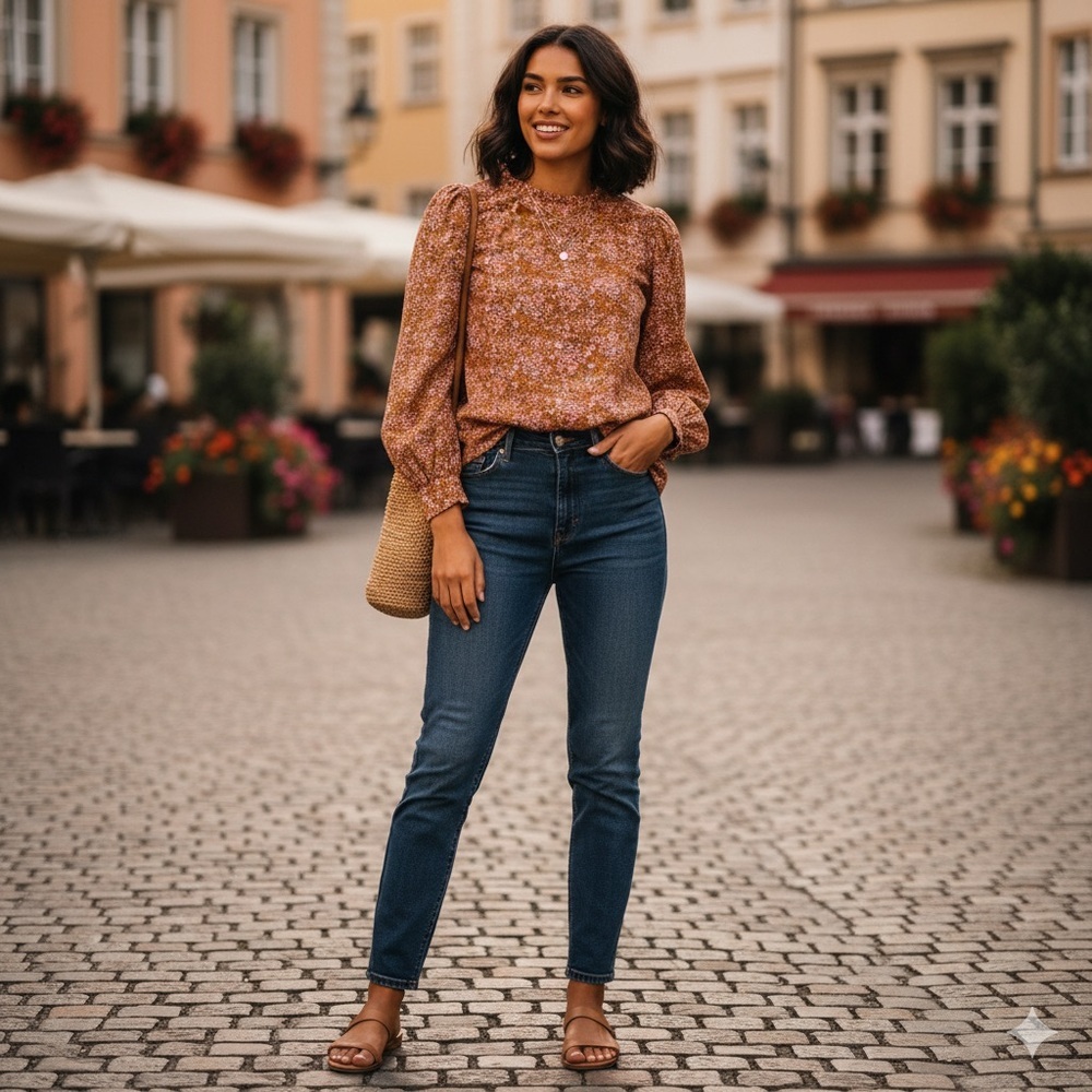 Universal Thread Floral Blouse - Picture 2 of 11